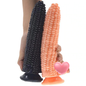 Big Vegetable Corn Dildo With Suction Cup Masturbation Products / Sex Toys For Women - EVE's SECRETS